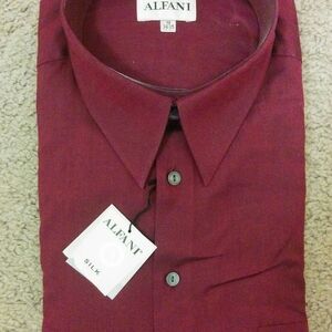 *NEW* ALFANI Men's Silk Dress Shirt